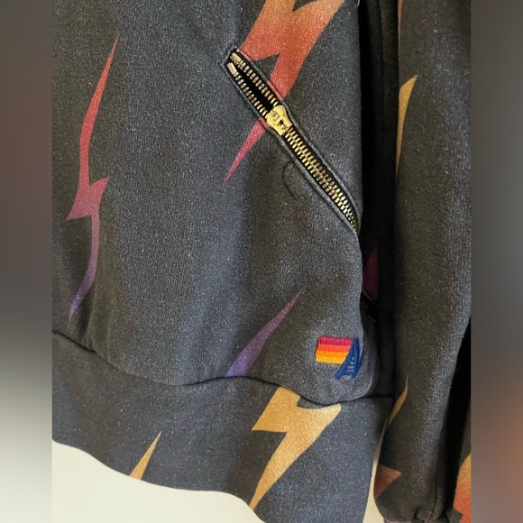 Aviator Nation Repeat Bolt Zip Up Hoodie - Picture 5 of 6